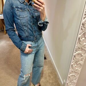 Classic Blue Denim Jacket and Jeans Set